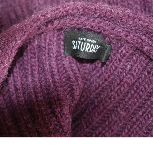 Kate Spade Saturday Purple Alpaca Wool Cardigan Sweater - S - Picture 5 of 5